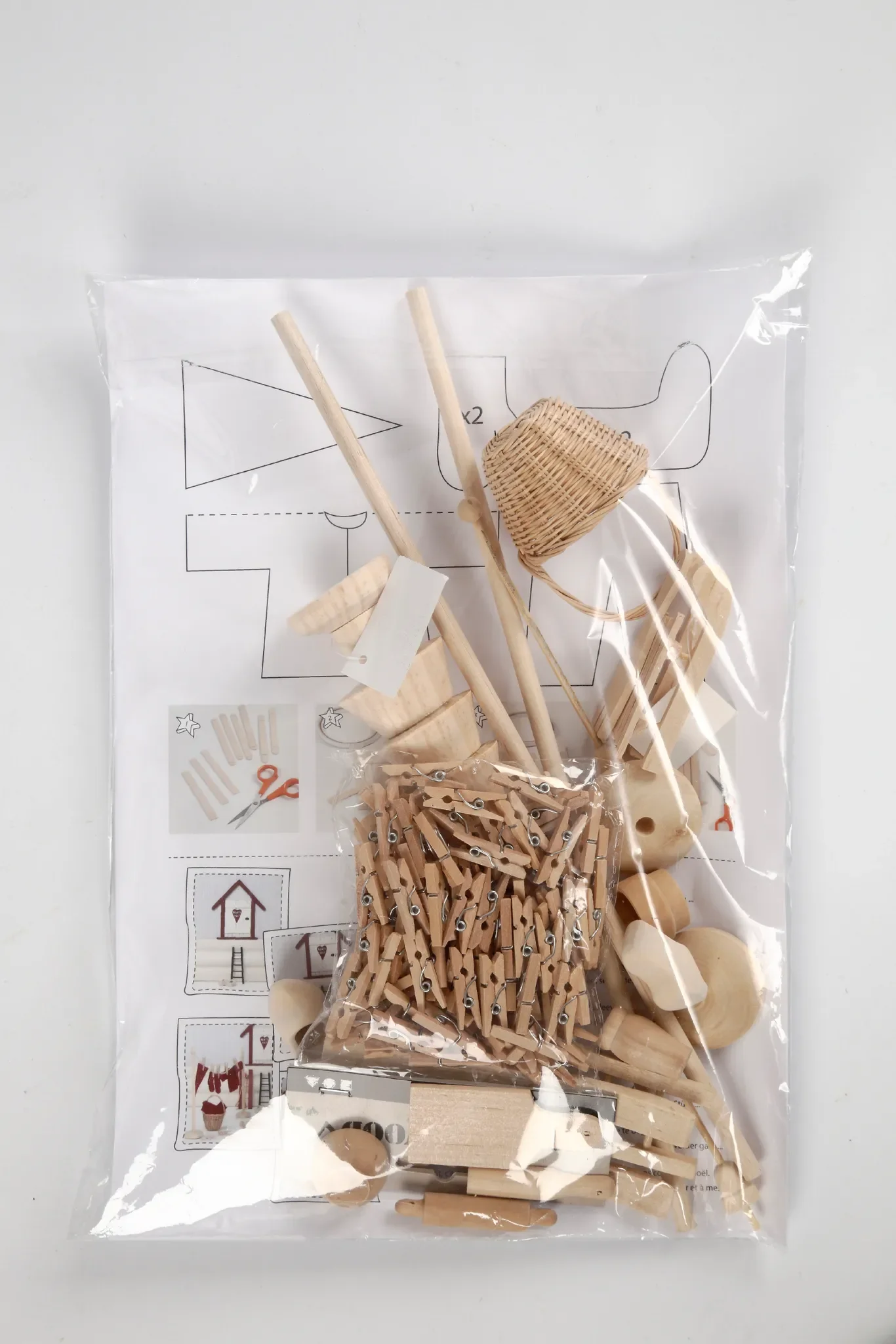 Gnome-Tür Bastelset aus Holz – Miniatur-Zubehör für Wichtelwelt
